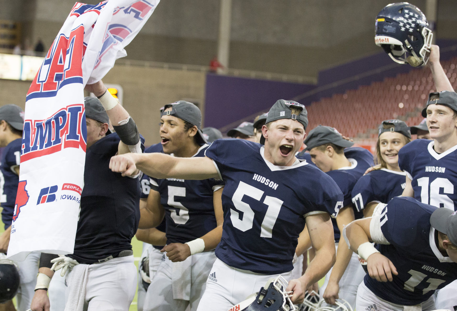 HUDSON WINS STATE FOOTBALL CHAMPIONSHIP